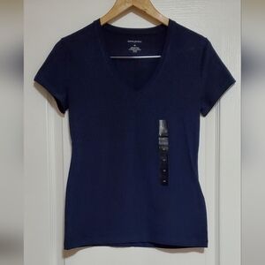 Banana Republic Dark Blue Short Sleeve Top